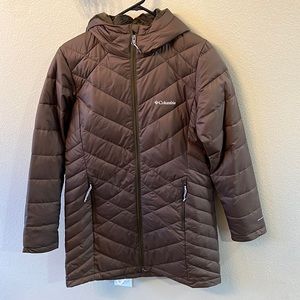 NWOT: Women’s Columbia Sportswear Heavenly Long Jacket; Medium, Olive Green